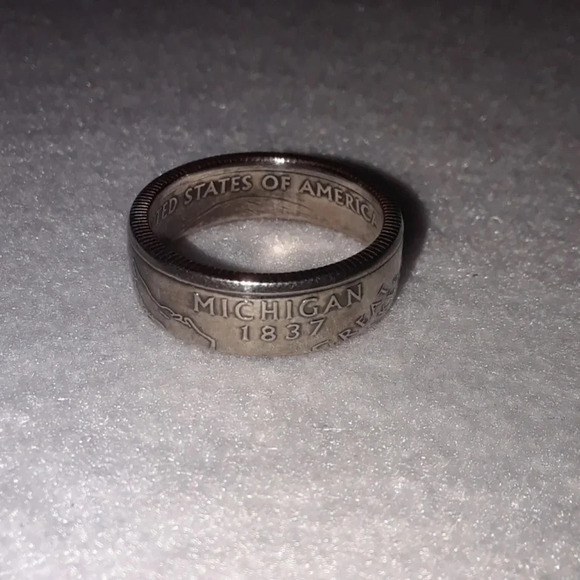 Coin ring - Michigan size 7 - Picture 1 of 6